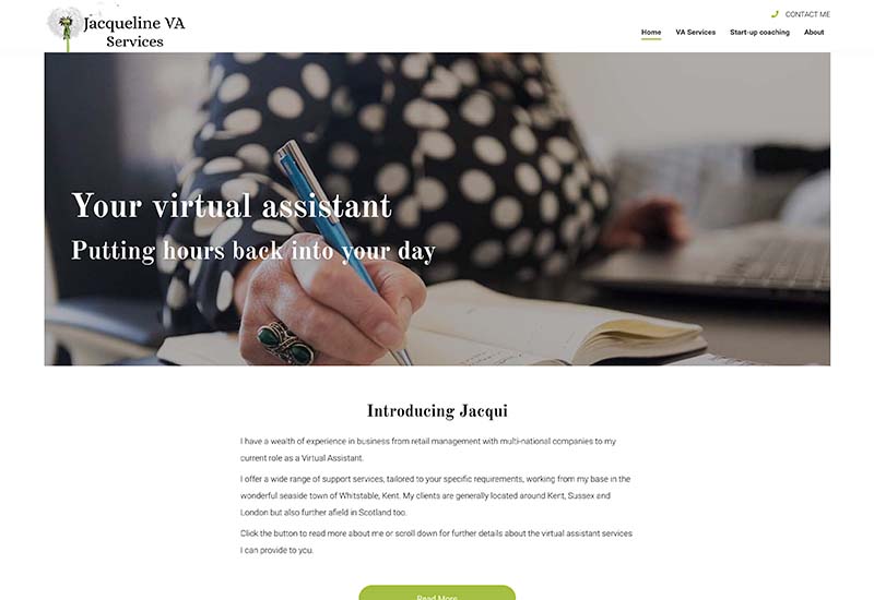 Website design for Jacqueline VA Services
