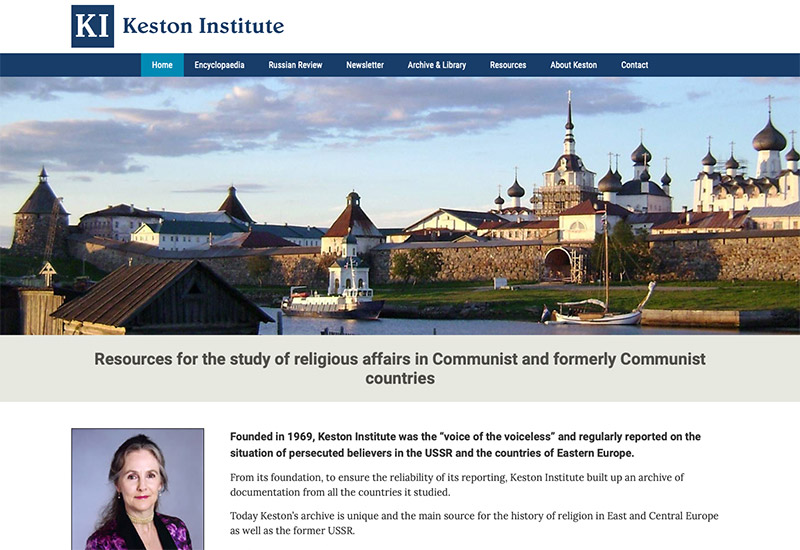 Website design for Keston Institute