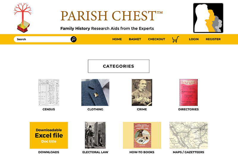 Website design for Parish Chest