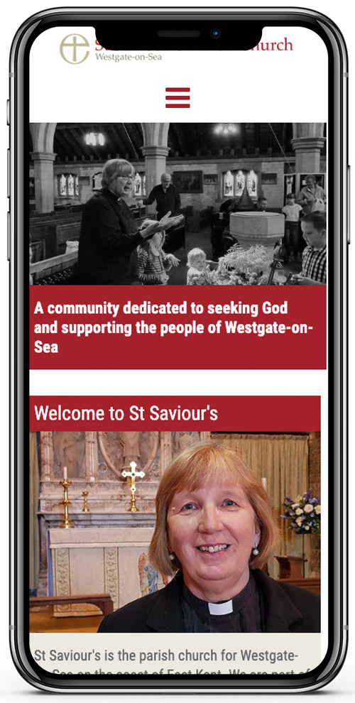 Website design for St Saviour's Parish Church
